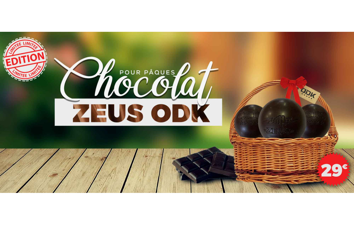Choc'Oddeka Zeus : L'étonnante gourmandise pétanquée de Pâques disponible chez Pétanque Longue